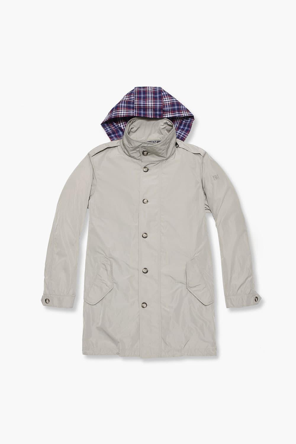 우븐 후드 105 라이트베이지 트렌치 코트