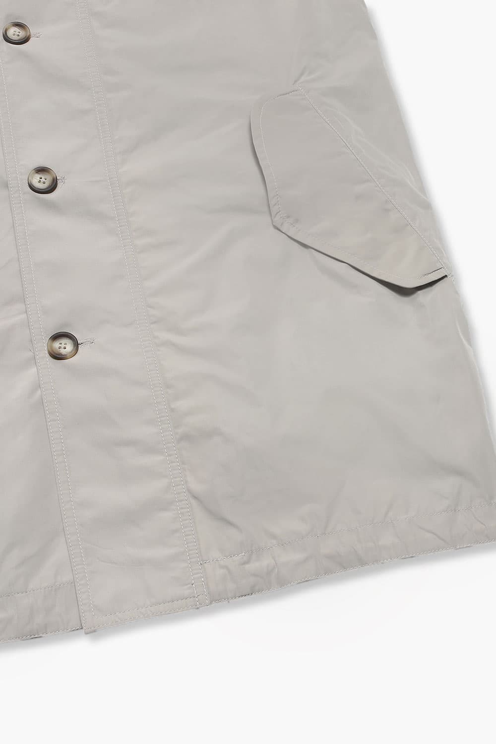 우븐 후드 105 라이트베이지 트렌치 코트