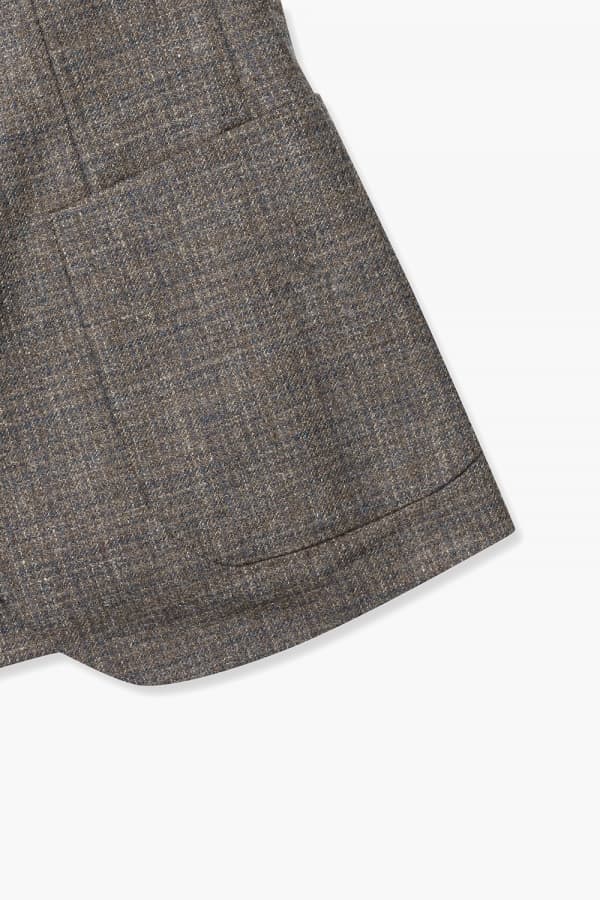 울 플란넬 체크 테일러드 자켓 GSH3516H351602