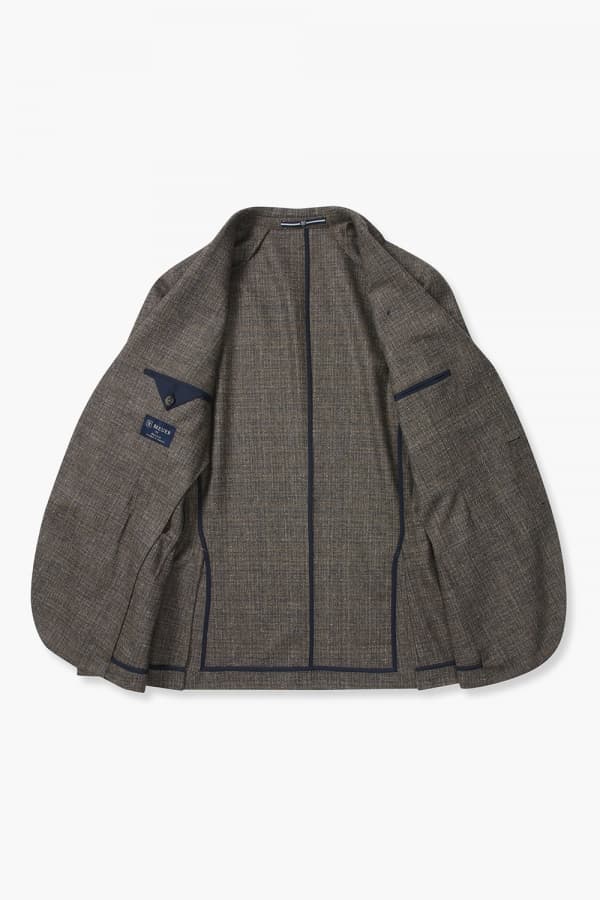 울 플란넬 체크 테일러드 자켓 GSH3516H351602