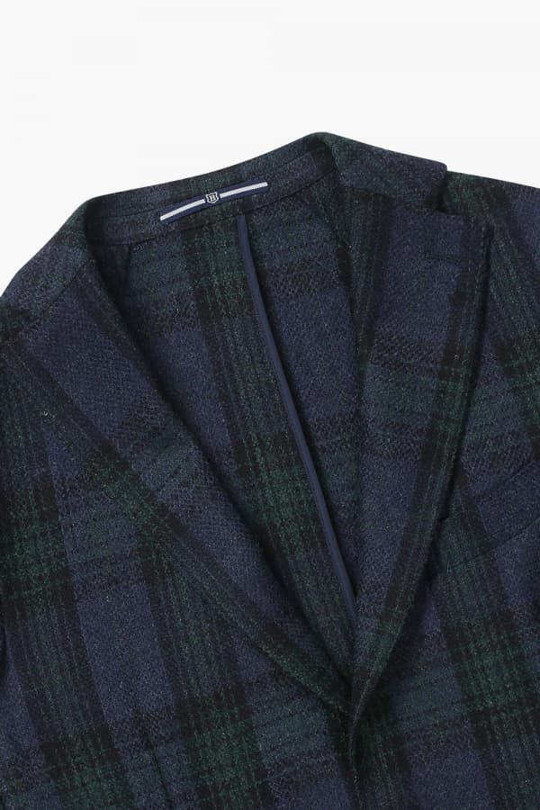 울 타탄 체크 테일러드 자켓 GSH3514H351401