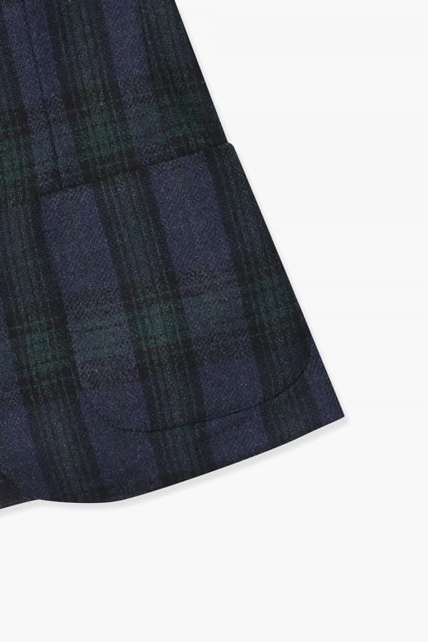 울 타탄 체크 테일러드 자켓 GSH3514H351401