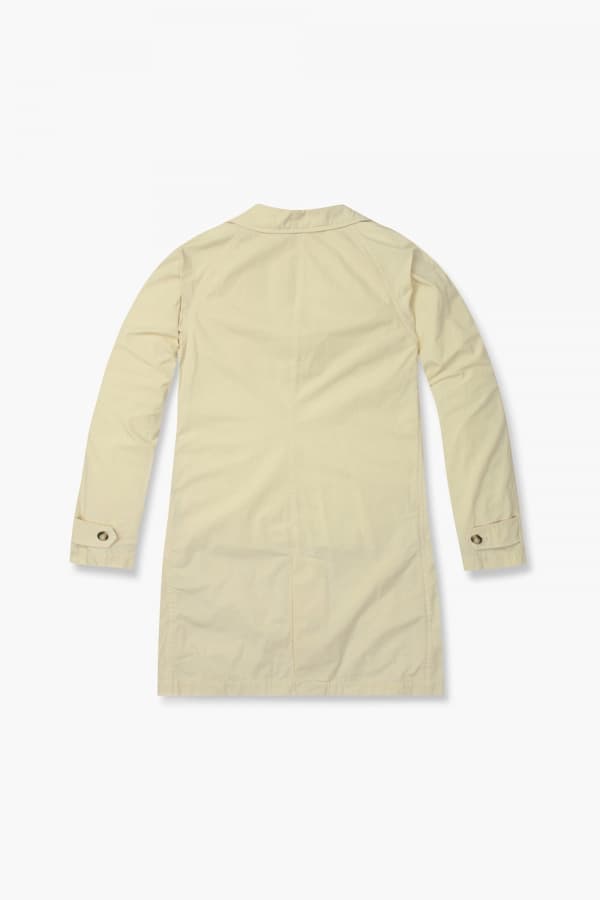 코튼 가먼트다잉 레글런 101 라이트옐로우 트렌치 코트