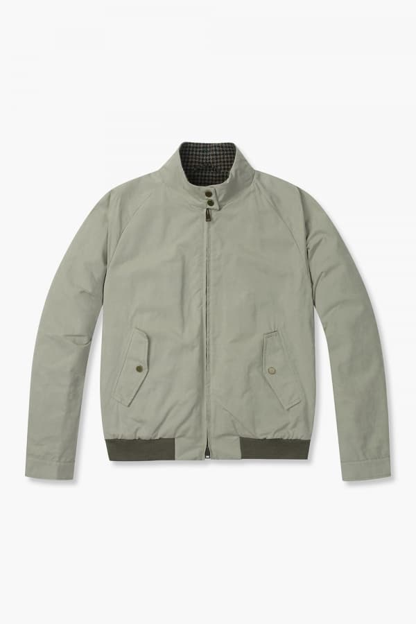 왁스 코튼 베이직 블루종 821 라이트그린 점퍼