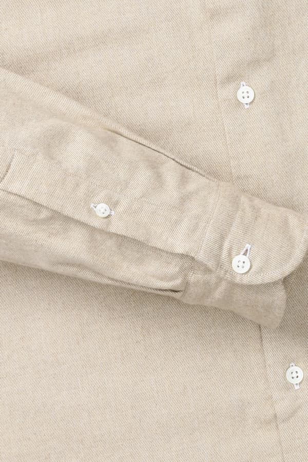 코튼 베이직 플란넬 301 베이지 셔츠
