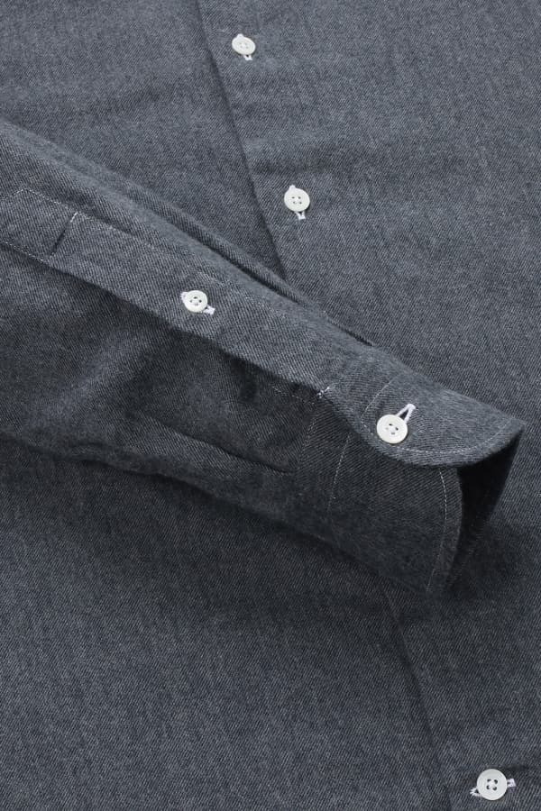 코튼 베이직 플란넬 305 다크그레이 셔츠