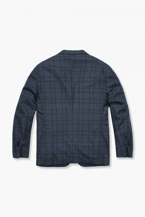 울 캐시미어 깅엄 체크 테일러드 자켓 3F99201308792