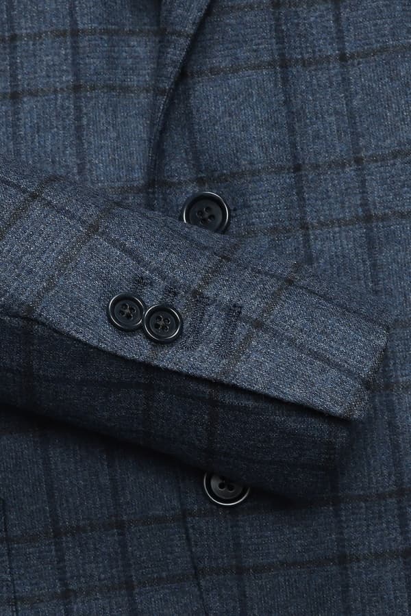 울 캐시미어 깅엄 체크 테일러드 자켓 3F99201308792