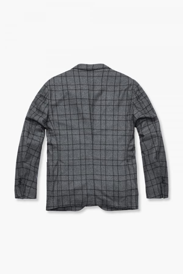 울 캐시미어 깅엄 체크 테일러드 자켓 3F99201308761