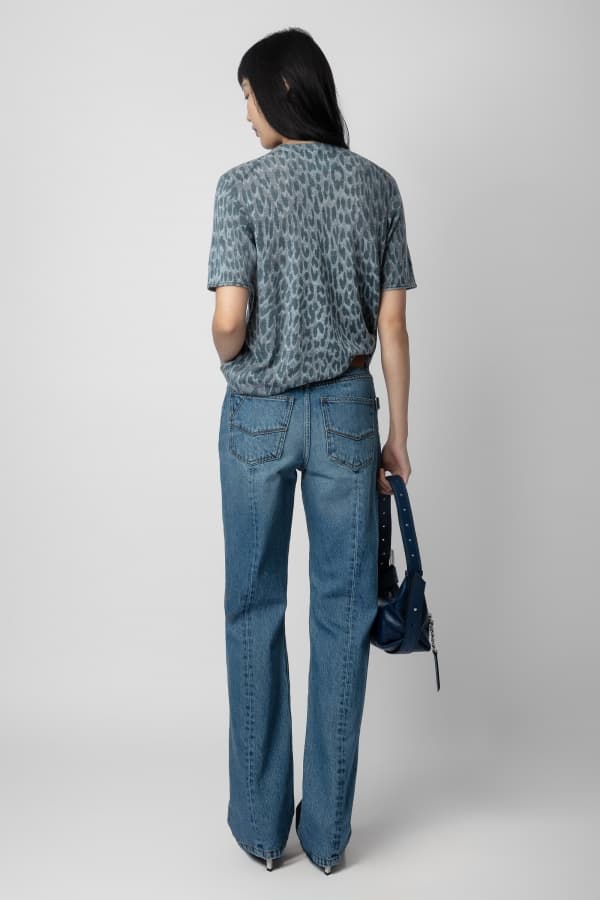 Evy Cut Denim Pants